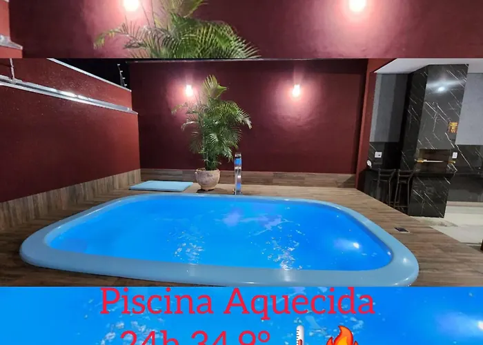 Casa Nova Temporada Piscina Aquecida 24Hs